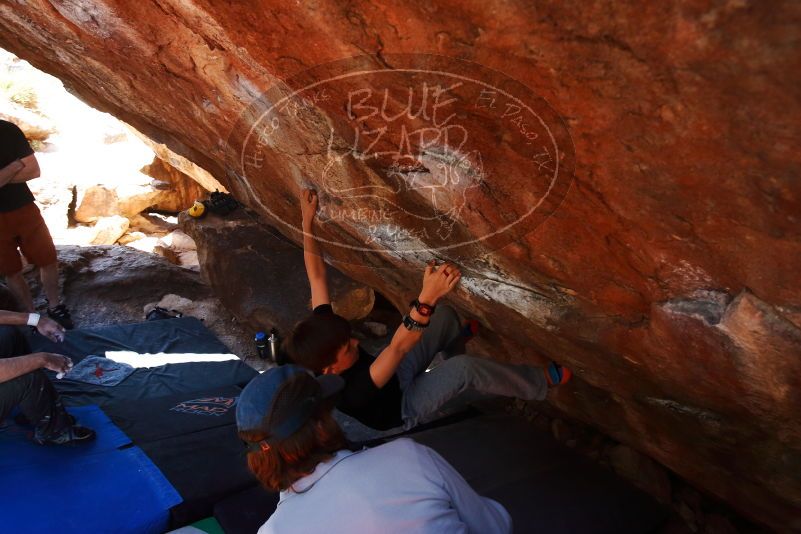 Bouldering in Hueco Tanks on 03/17/2019 with Blue Lizard Climbing and Yoga

Filename: SRM_20190317_1306120.jpg
Aperture: f/5.6
Shutter Speed: 1/250
Body: Canon EOS-1D Mark II
Lens: Canon EF 16-35mm f/2.8 L