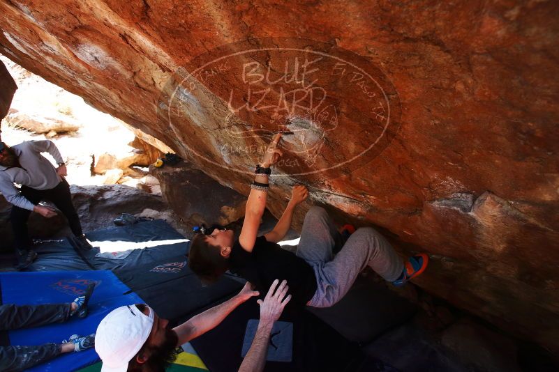 Bouldering in Hueco Tanks on 03/17/2019 with Blue Lizard Climbing and Yoga

Filename: SRM_20190317_1308230.jpg
Aperture: f/5.6
Shutter Speed: 1/200
Body: Canon EOS-1D Mark II
Lens: Canon EF 16-35mm f/2.8 L