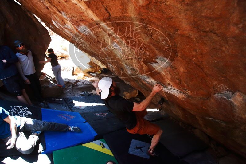 Bouldering in Hueco Tanks on 03/17/2019 with Blue Lizard Climbing and Yoga

Filename: SRM_20190317_1309020.jpg
Aperture: f/5.6
Shutter Speed: 1/200
Body: Canon EOS-1D Mark II
Lens: Canon EF 16-35mm f/2.8 L