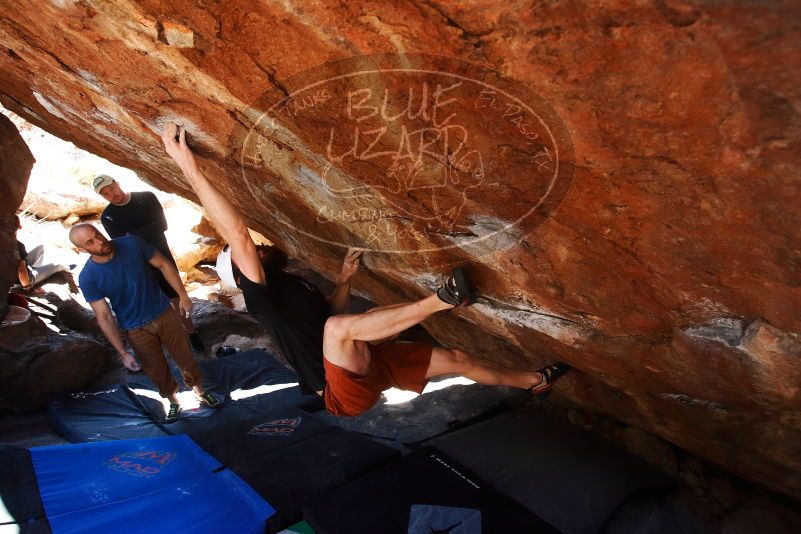 Bouldering in Hueco Tanks on 03/17/2019 with Blue Lizard Climbing and Yoga

Filename: SRM_20190317_1312030.jpg
Aperture: f/5.6
Shutter Speed: 1/200
Body: Canon EOS-1D Mark II
Lens: Canon EF 16-35mm f/2.8 L