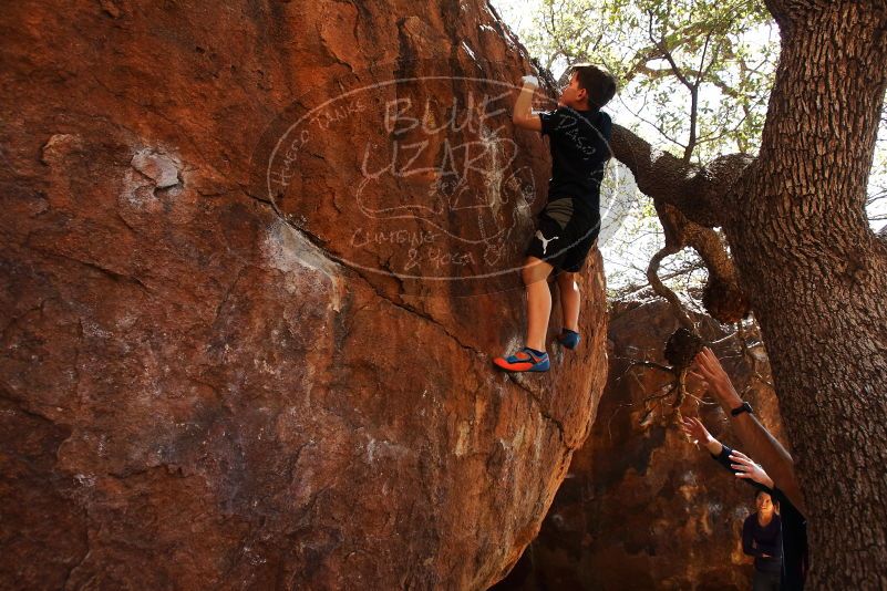Bouldering in Hueco Tanks on 03/17/2019 with Blue Lizard Climbing and Yoga

Filename: SRM_20190317_1434131.jpg
Aperture: f/5.6
Shutter Speed: 1/320
Body: Canon EOS-1D Mark II
Lens: Canon EF 16-35mm f/2.8 L