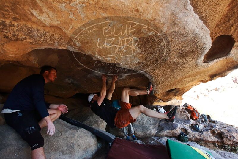 Bouldering in Hueco Tanks on 03/17/2019 with Blue Lizard Climbing and Yoga

Filename: SRM_20190317_1542110.jpg
Aperture: f/5.6
Shutter Speed: 1/250
Body: Canon EOS-1D Mark II
Lens: Canon EF 16-35mm f/2.8 L