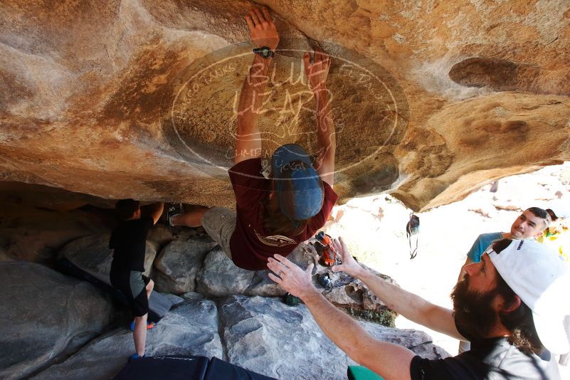 Bouldering in Hueco Tanks on 03/17/2019 with Blue Lizard Climbing and Yoga

Filename: SRM_20190317_1546210.jpg
Aperture: f/5.6
Shutter Speed: 1/250
Body: Canon EOS-1D Mark II
Lens: Canon EF 16-35mm f/2.8 L
