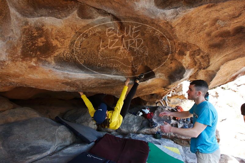 Bouldering in Hueco Tanks on 03/17/2019 with Blue Lizard Climbing and Yoga

Filename: SRM_20190317_1551420.jpg
Aperture: f/5.6
Shutter Speed: 1/250
Body: Canon EOS-1D Mark II
Lens: Canon EF 16-35mm f/2.8 L