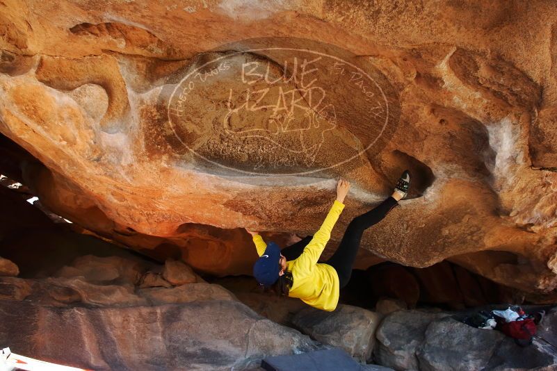 Bouldering in Hueco Tanks on 03/17/2019 with Blue Lizard Climbing and Yoga

Filename: SRM_20190317_1607260.jpg
Aperture: f/5.6
Shutter Speed: 1/250
Body: Canon EOS-1D Mark II
Lens: Canon EF 16-35mm f/2.8 L