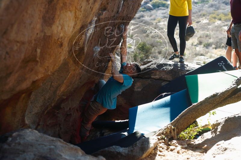 Bouldering in Hueco Tanks on 03/17/2019 with Blue Lizard Climbing and Yoga

Filename: SRM_20190317_1707040.jpg
Aperture: f/4.0
Shutter Speed: 1/250
Body: Canon EOS-1D Mark II
Lens: Canon EF 50mm f/1.8 II