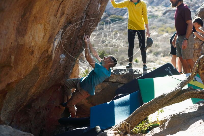 Bouldering in Hueco Tanks on 03/17/2019 with Blue Lizard Climbing and Yoga

Filename: SRM_20190317_1707071.jpg
Aperture: f/4.0
Shutter Speed: 1/250
Body: Canon EOS-1D Mark II
Lens: Canon EF 50mm f/1.8 II