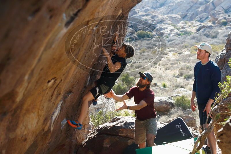 Bouldering in Hueco Tanks on 03/17/2019 with Blue Lizard Climbing and Yoga

Filename: SRM_20190317_1711151.jpg
Aperture: f/4.0
Shutter Speed: 1/250
Body: Canon EOS-1D Mark II
Lens: Canon EF 50mm f/1.8 II