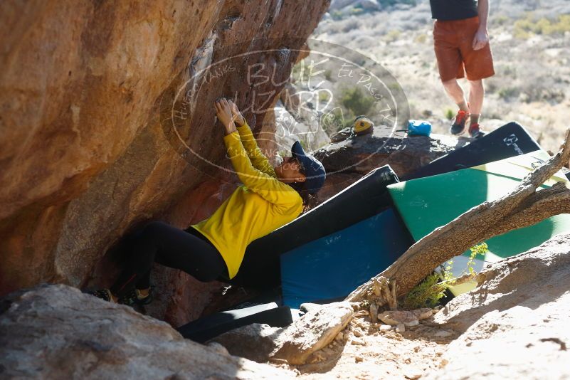Bouldering in Hueco Tanks on 03/17/2019 with Blue Lizard Climbing and Yoga

Filename: SRM_20190317_1723210.jpg
Aperture: f/4.0
Shutter Speed: 1/250
Body: Canon EOS-1D Mark II
Lens: Canon EF 50mm f/1.8 II