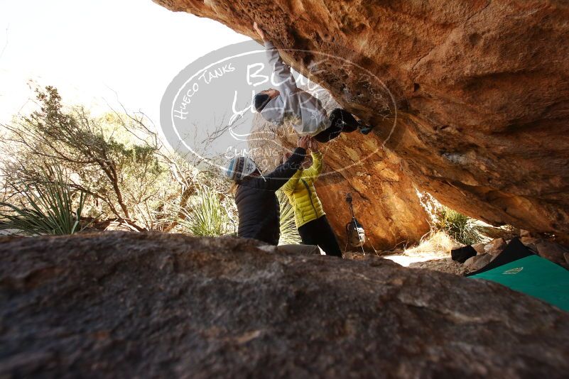 Bouldering in Hueco Tanks on 03/20/2019 with Blue Lizard Climbing and Yoga

Filename: SRM_20190320_1005470.jpg
Aperture: f/5.6
Shutter Speed: 1/250
Body: Canon EOS-1D Mark II
Lens: Canon EF 16-35mm f/2.8 L