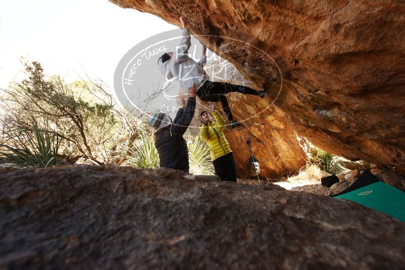 Bouldering in Hueco Tanks on 03/20/2019 with Blue Lizard Climbing and Yoga

Filename: SRM_20190320_1005480.jpg
Aperture: f/5.6
Shutter Speed: 1/250
Body: Canon EOS-1D Mark II
Lens: Canon EF 16-35mm f/2.8 L