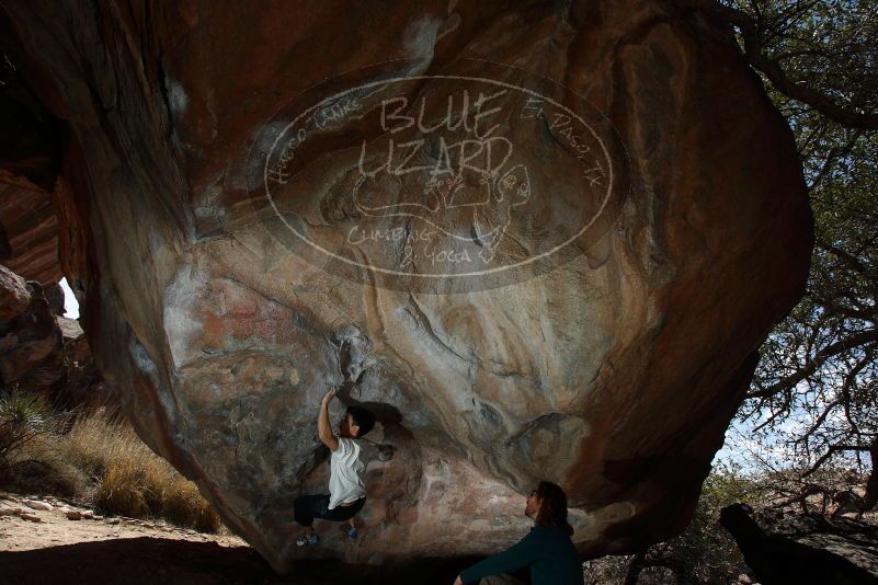 Bouldering in Hueco Tanks on 03/20/2019 with Blue Lizard Climbing and Yoga

Filename: SRM_20190320_1254340.jpg
Aperture: f/5.6
Shutter Speed: 1/250
Body: Canon EOS-1D Mark II
Lens: Canon EF 16-35mm f/2.8 L