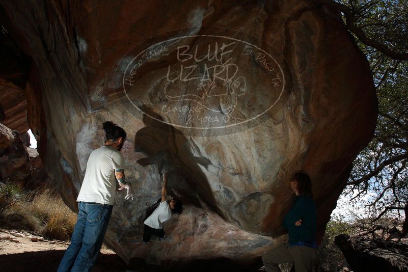 Bouldering in Hueco Tanks on 03/20/2019 with Blue Lizard Climbing and Yoga

Filename: SRM_20190320_1307240.jpg
Aperture: f/5.6
Shutter Speed: 1/250
Body: Canon EOS-1D Mark II
Lens: Canon EF 16-35mm f/2.8 L