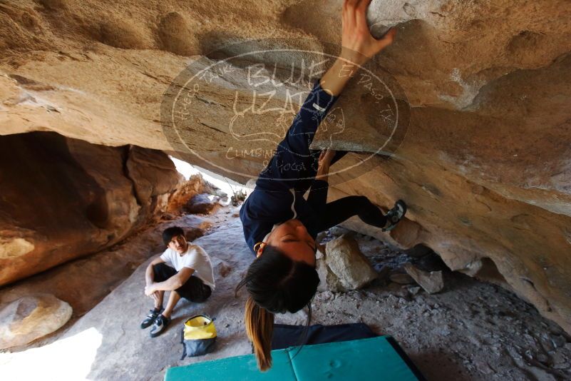 Bouldering in Hueco Tanks on 03/20/2019 with Blue Lizard Climbing and Yoga

Filename: SRM_20190320_1557231.jpg
Aperture: f/5.6
Shutter Speed: 1/200
Body: Canon EOS-1D Mark II
Lens: Canon EF 16-35mm f/2.8 L