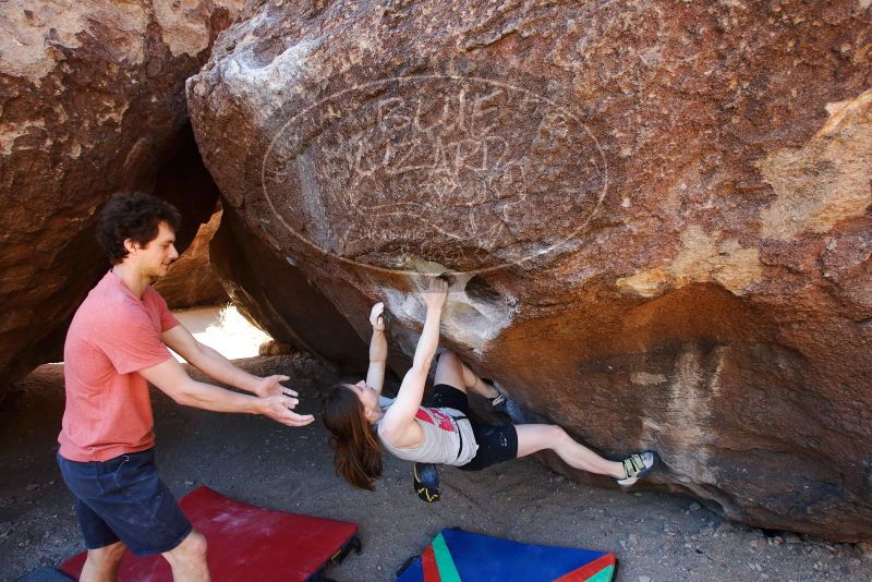 Bouldering in Hueco Tanks on 03/29/2019 with Blue Lizard Climbing and Yoga

Filename: SRM_20190329_0934320.jpg
Aperture: f/5.6
Shutter Speed: 1/250
Body: Canon EOS-1D Mark II
Lens: Canon EF 16-35mm f/2.8 L