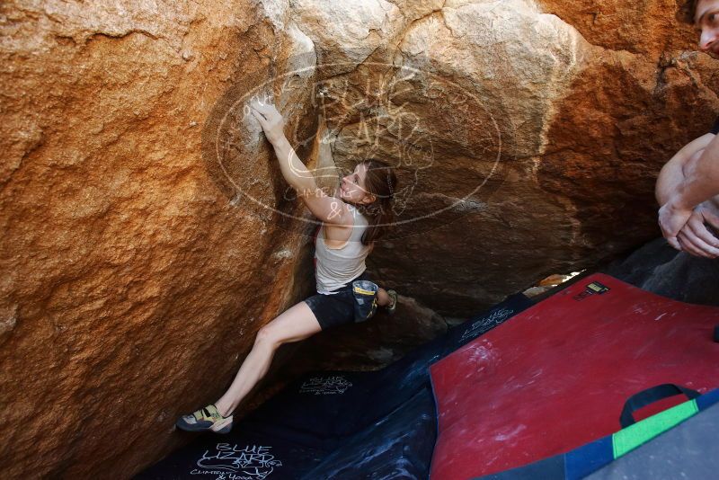 Bouldering in Hueco Tanks on 03/29/2019 with Blue Lizard Climbing and Yoga

Filename: SRM_20190329_1123570.jpg
Aperture: f/5.6
Shutter Speed: 1/200
Body: Canon EOS-1D Mark II
Lens: Canon EF 16-35mm f/2.8 L