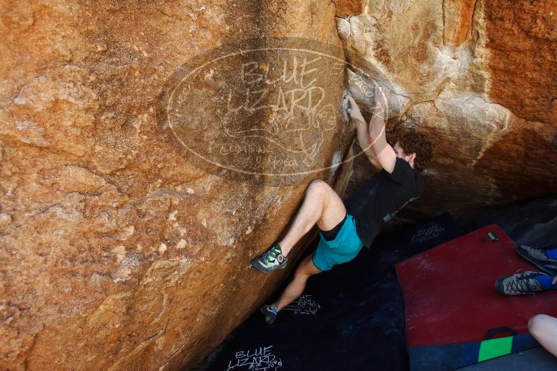 Bouldering in Hueco Tanks on 03/29/2019 with Blue Lizard Climbing and Yoga

Filename: SRM_20190329_1129290.jpg
Aperture: f/5.6
Shutter Speed: 1/250
Body: Canon EOS-1D Mark II
Lens: Canon EF 16-35mm f/2.8 L