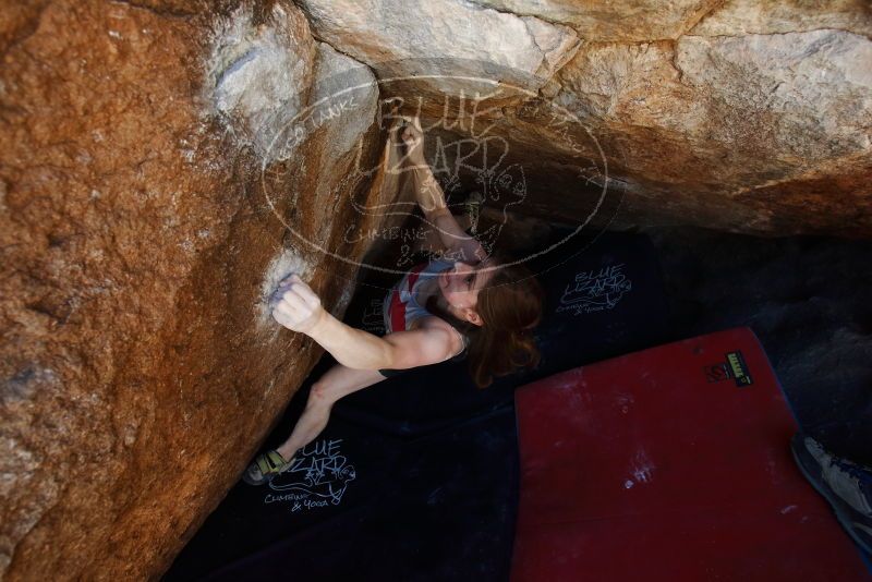 Bouldering in Hueco Tanks on 03/29/2019 with Blue Lizard Climbing and Yoga

Filename: SRM_20190329_1132530.jpg
Aperture: f/5.6
Shutter Speed: 1/250
Body: Canon EOS-1D Mark II
Lens: Canon EF 16-35mm f/2.8 L