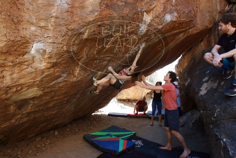 Bouldering in Hueco Tanks on 03/29/2019 with Blue Lizard Climbing and Yoga

Filename: SRM_20190329_1221260.jpg
Aperture: f/5.6
Shutter Speed: 1/250
Body: Canon EOS-1D Mark II
Lens: Canon EF 16-35mm f/2.8 L