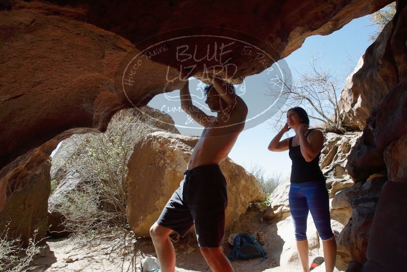 Bouldering in Hueco Tanks on 03/29/2019 with Blue Lizard Climbing and Yoga

Filename: SRM_20190329_1224460.jpg
Aperture: f/8.0
Shutter Speed: 1/500
Body: Canon EOS-1D Mark II
Lens: Canon EF 16-35mm f/2.8 L