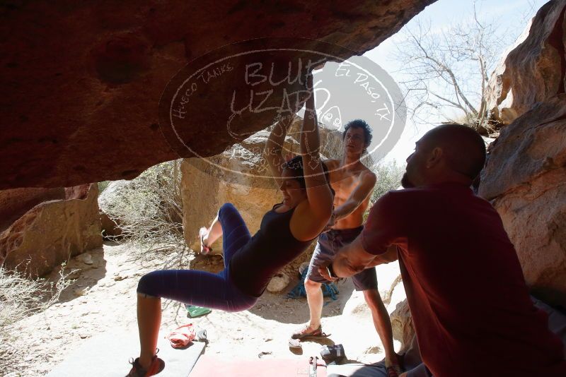 Bouldering in Hueco Tanks on 03/29/2019 with Blue Lizard Climbing and Yoga

Filename: SRM_20190329_1227350.jpg
Aperture: f/5.6
Shutter Speed: 1/640
Body: Canon EOS-1D Mark II
Lens: Canon EF 16-35mm f/2.8 L