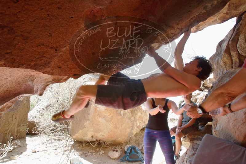 Bouldering in Hueco Tanks on 03/29/2019 with Blue Lizard Climbing and Yoga

Filename: SRM_20190329_1228330.jpg
Aperture: f/5.6
Shutter Speed: 1/250
Body: Canon EOS-1D Mark II
Lens: Canon EF 16-35mm f/2.8 L