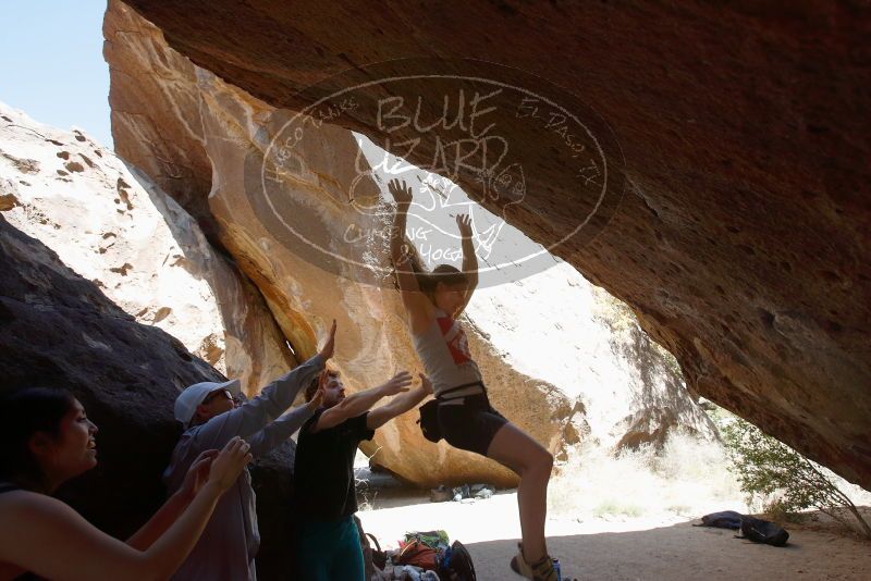 Bouldering in Hueco Tanks on 03/29/2019 with Blue Lizard Climbing and Yoga

Filename: SRM_20190329_1230371.jpg
Aperture: f/5.6
Shutter Speed: 1/400
Body: Canon EOS-1D Mark II
Lens: Canon EF 16-35mm f/2.8 L