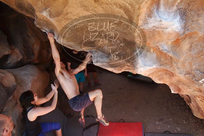 Bouldering in Hueco Tanks on 03/29/2019 with Blue Lizard Climbing and Yoga

Filename: SRM_20190329_1235060.jpg
Aperture: f/5.6
Shutter Speed: 1/320
Body: Canon EOS-1D Mark II
Lens: Canon EF 16-35mm f/2.8 L