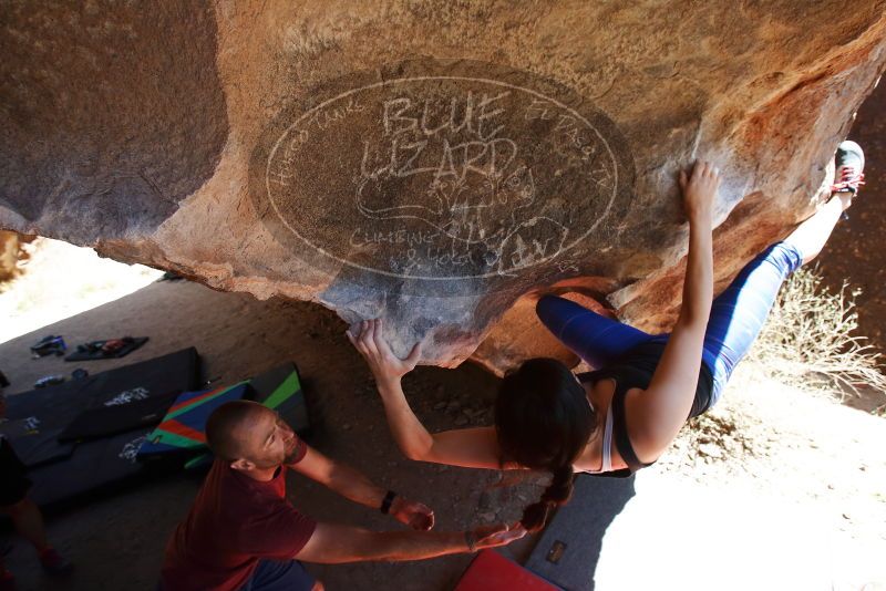 Bouldering in Hueco Tanks on 03/29/2019 with Blue Lizard Climbing and Yoga

Filename: SRM_20190329_1241240.jpg
Aperture: f/5.6
Shutter Speed: 1/400
Body: Canon EOS-1D Mark II
Lens: Canon EF 16-35mm f/2.8 L