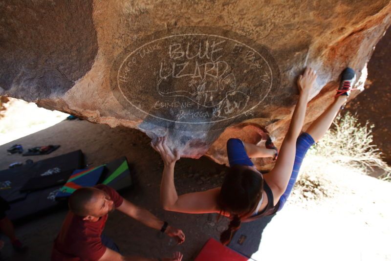 Bouldering in Hueco Tanks on 03/29/2019 with Blue Lizard Climbing and Yoga

Filename: SRM_20190329_1241270.jpg
Aperture: f/5.6
Shutter Speed: 1/400
Body: Canon EOS-1D Mark II
Lens: Canon EF 16-35mm f/2.8 L