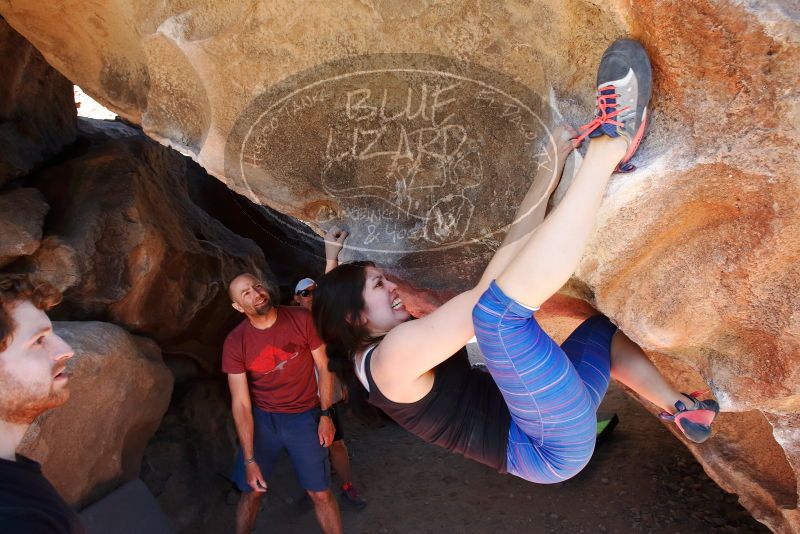 Bouldering in Hueco Tanks on 03/29/2019 with Blue Lizard Climbing and Yoga

Filename: SRM_20190329_1243060.jpg
Aperture: f/5.6
Shutter Speed: 1/250
Body: Canon EOS-1D Mark II
Lens: Canon EF 16-35mm f/2.8 L