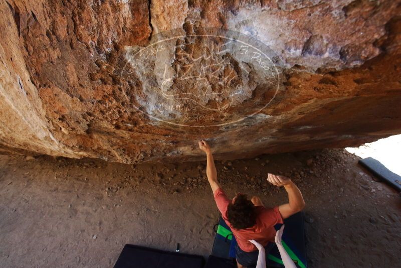 Bouldering in Hueco Tanks on 03/29/2019 with Blue Lizard Climbing and Yoga

Filename: SRM_20190329_1250571.jpg
Aperture: f/5.6
Shutter Speed: 1/250
Body: Canon EOS-1D Mark II
Lens: Canon EF 16-35mm f/2.8 L