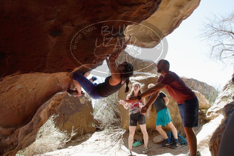Bouldering in Hueco Tanks on 03/29/2019 with Blue Lizard Climbing and Yoga

Filename: SRM_20190329_1252420.jpg
Aperture: f/5.6
Shutter Speed: 1/500
Body: Canon EOS-1D Mark II
Lens: Canon EF 16-35mm f/2.8 L