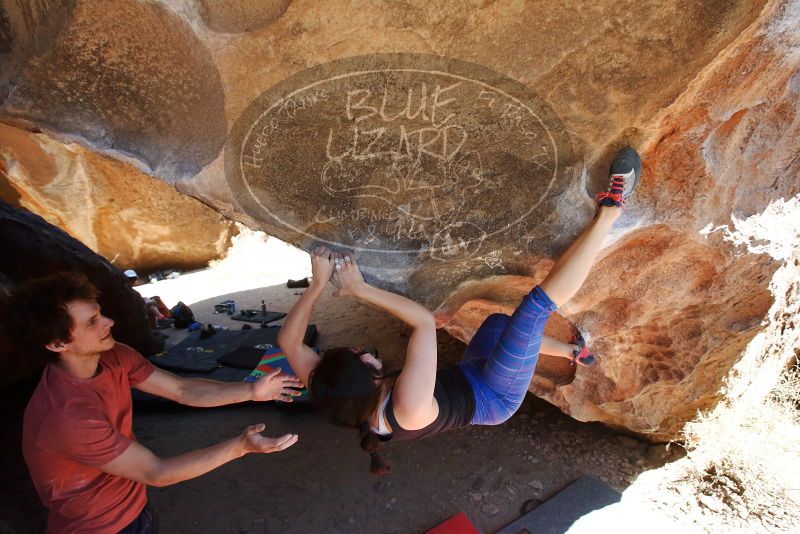 Bouldering in Hueco Tanks on 03/29/2019 with Blue Lizard Climbing and Yoga

Filename: SRM_20190329_1304540.jpg
Aperture: f/5.6
Shutter Speed: 1/320
Body: Canon EOS-1D Mark II
Lens: Canon EF 16-35mm f/2.8 L