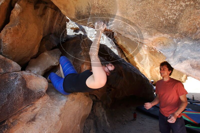 Bouldering in Hueco Tanks on 03/29/2019 with Blue Lizard Climbing and Yoga

Filename: SRM_20190329_1305191.jpg
Aperture: f/5.6
Shutter Speed: 1/200
Body: Canon EOS-1D Mark II
Lens: Canon EF 16-35mm f/2.8 L