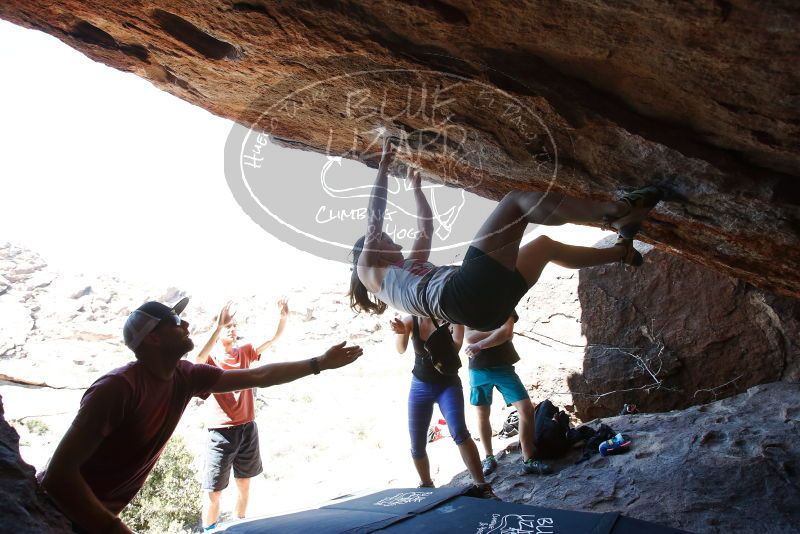 Bouldering in Hueco Tanks on 03/29/2019 with Blue Lizard Climbing and Yoga

Filename: SRM_20190329_1359500.jpg
Aperture: f/5.6
Shutter Speed: 1/250
Body: Canon EOS-1D Mark II
Lens: Canon EF 16-35mm f/2.8 L