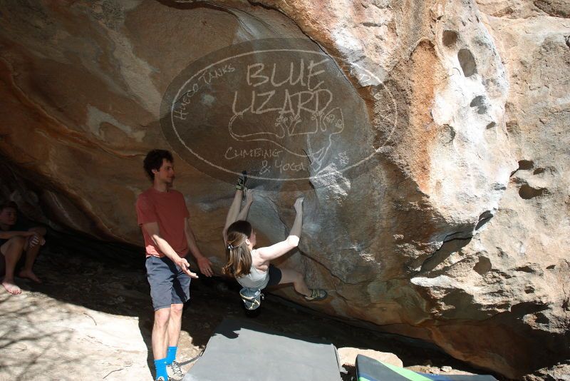 Bouldering in Hueco Tanks on 03/29/2019 with Blue Lizard Climbing and Yoga

Filename: SRM_20190329_1651070.jpg
Aperture: f/5.6
Shutter Speed: 1/250
Body: Canon EOS-1D Mark II
Lens: Canon EF 16-35mm f/2.8 L