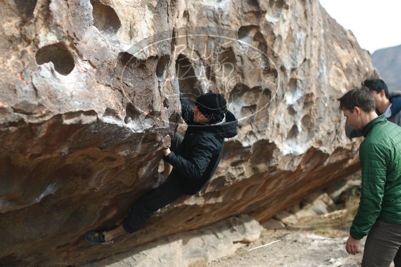 Bouldering in Hueco Tanks on 03/30/2019 with Blue Lizard Climbing and Yoga

Filename: SRM_20190330_0936570.jpg
Aperture: f/2.8
Shutter Speed: 1/500
Body: Canon EOS-1D Mark II
Lens: Canon EF 50mm f/1.8 II