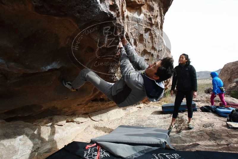 Bouldering in Hueco Tanks on 03/30/2019 with Blue Lizard Climbing and Yoga

Filename: SRM_20190330_0958330.jpg
Aperture: f/5.6
Shutter Speed: 1/320
Body: Canon EOS-1D Mark II
Lens: Canon EF 16-35mm f/2.8 L
