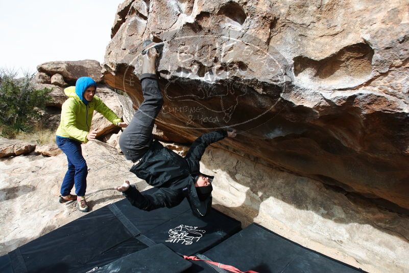 Bouldering in Hueco Tanks on 03/30/2019 with Blue Lizard Climbing and Yoga

Filename: SRM_20190330_1011160.jpg
Aperture: f/5.6
Shutter Speed: 1/320
Body: Canon EOS-1D Mark II
Lens: Canon EF 16-35mm f/2.8 L
