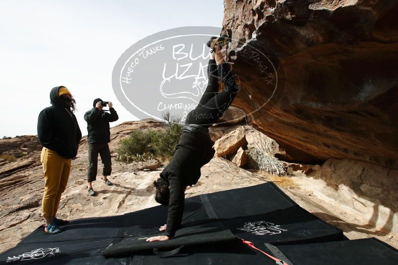 Bouldering in Hueco Tanks on 03/30/2019 with Blue Lizard Climbing and Yoga

Filename: SRM_20190330_1019040.jpg
Aperture: f/5.6
Shutter Speed: 1/400
Body: Canon EOS-1D Mark II
Lens: Canon EF 16-35mm f/2.8 L