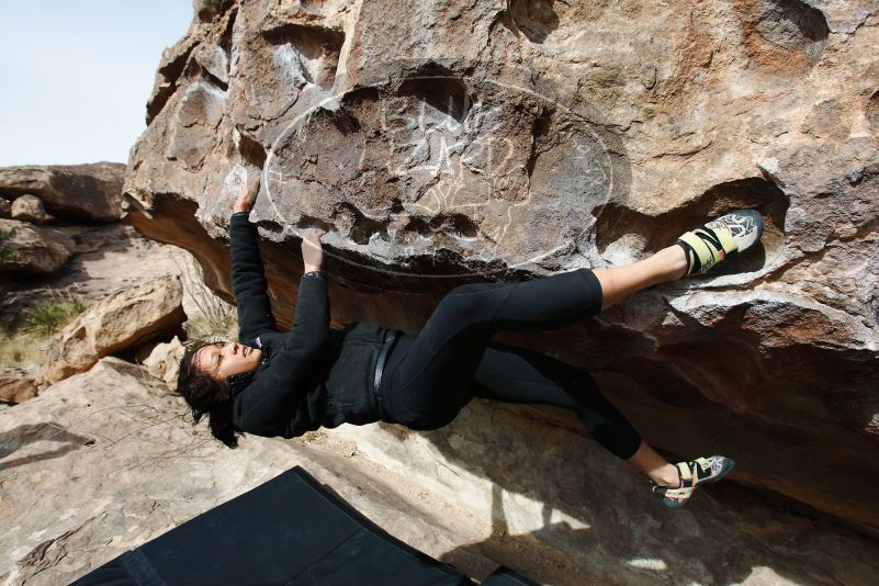 Bouldering in Hueco Tanks on 03/30/2019 with Blue Lizard Climbing and Yoga

Filename: SRM_20190330_1020030.jpg
Aperture: f/5.6
Shutter Speed: 1/500
Body: Canon EOS-1D Mark II
Lens: Canon EF 16-35mm f/2.8 L