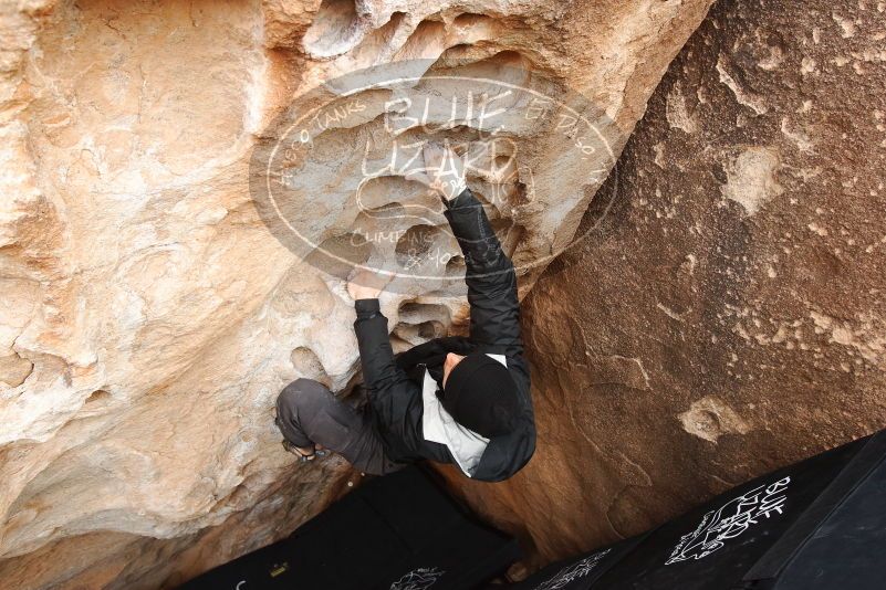 Bouldering in Hueco Tanks on 03/30/2019 with Blue Lizard Climbing and Yoga

Filename: SRM_20190330_1117430.jpg
Aperture: f/5.6
Shutter Speed: 1/250
Body: Canon EOS-1D Mark II
Lens: Canon EF 16-35mm f/2.8 L