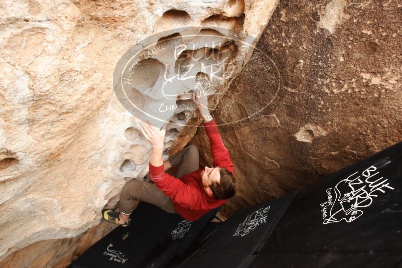 Bouldering in Hueco Tanks on 03/30/2019 with Blue Lizard Climbing and Yoga

Filename: SRM_20190330_1140070.jpg
Aperture: f/5.6
Shutter Speed: 1/250
Body: Canon EOS-1D Mark II
Lens: Canon EF 16-35mm f/2.8 L