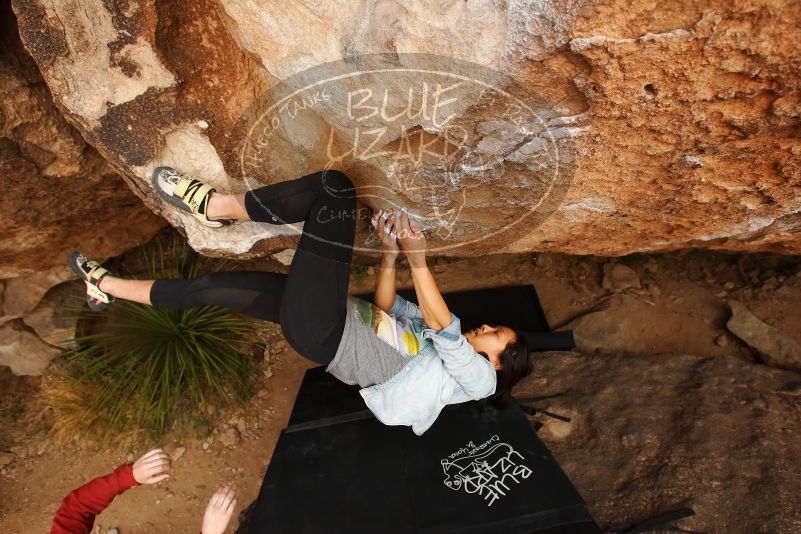 Bouldering in Hueco Tanks on 03/30/2019 with Blue Lizard Climbing and Yoga

Filename: SRM_20190330_1251121.jpg
Aperture: f/5.6
Shutter Speed: 1/500
Body: Canon EOS-1D Mark II
Lens: Canon EF 16-35mm f/2.8 L