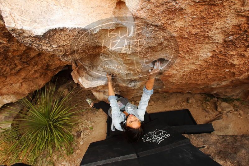 Bouldering in Hueco Tanks on 03/30/2019 with Blue Lizard Climbing and Yoga

Filename: SRM_20190330_1318370.jpg
Aperture: f/5.6
Shutter Speed: 1/250
Body: Canon EOS-1D Mark II
Lens: Canon EF 16-35mm f/2.8 L