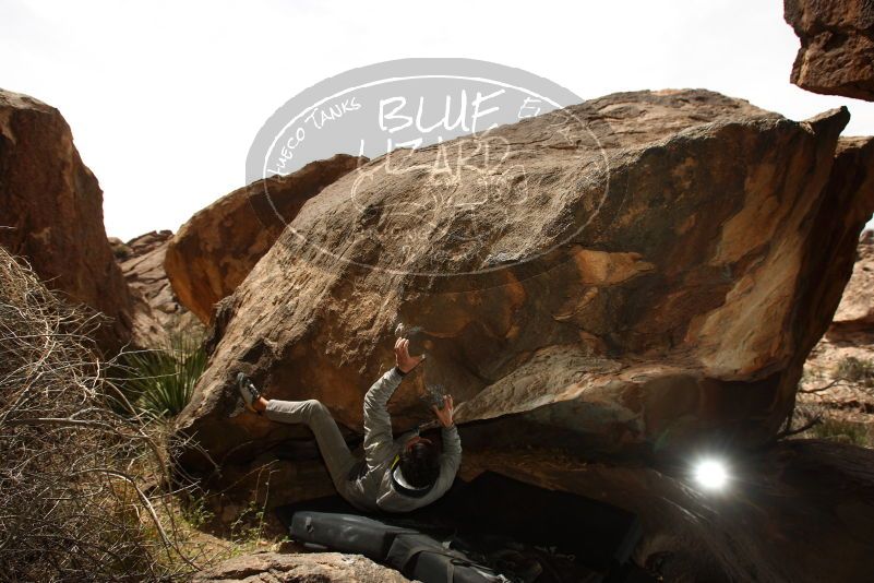 Bouldering in Hueco Tanks on 03/30/2019 with Blue Lizard Climbing and Yoga

Filename: SRM_20190330_1345170.jpg
Aperture: f/5.6
Shutter Speed: 1/250
Body: Canon EOS-1D Mark II
Lens: Canon EF 16-35mm f/2.8 L