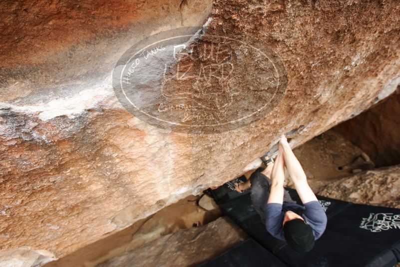 Bouldering in Hueco Tanks on 03/30/2019 with Blue Lizard Climbing and Yoga

Filename: SRM_20190330_1459100.jpg
Aperture: f/5.6
Shutter Speed: 1/250
Body: Canon EOS-1D Mark II
Lens: Canon EF 16-35mm f/2.8 L