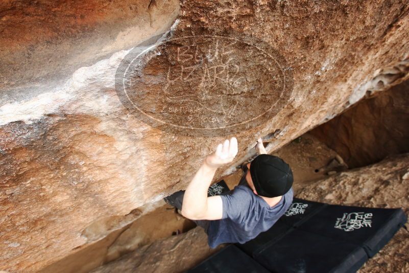 Bouldering in Hueco Tanks on 03/30/2019 with Blue Lizard Climbing and Yoga

Filename: SRM_20190330_1459361.jpg
Aperture: f/5.6
Shutter Speed: 1/250
Body: Canon EOS-1D Mark II
Lens: Canon EF 16-35mm f/2.8 L