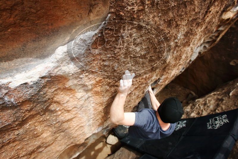Bouldering in Hueco Tanks on 03/30/2019 with Blue Lizard Climbing and Yoga

Filename: SRM_20190330_1518210.jpg
Aperture: f/5.6
Shutter Speed: 1/250
Body: Canon EOS-1D Mark II
Lens: Canon EF 16-35mm f/2.8 L
